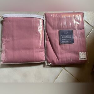 Dusty Pink Shower Curtain Set